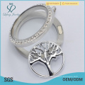 2015 hot sale zinc alloy tree shape plates fit for 30mm floating locket